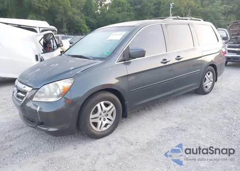 2005 Honda Odyssey Ex-L z USA, uszkodzony, nr VIN 5FNRL38605B406281